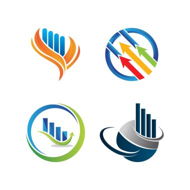 Business Finance Logo şablon vektör simgesi tasarımı
