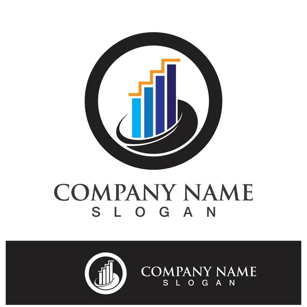 Biznes Finanse Logo Szablon Wektor Ikona Projekt — Wektor stockowy