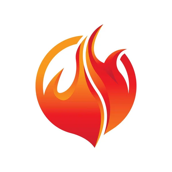 Feuer Logo Design Illustration Und Feuer Symbol Symbol Vektor — Stockvektor