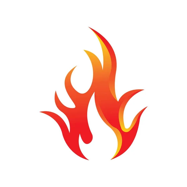 Logo Antincendio Disegno Illustrazione Simbolo Del Fuoco Icona Vettoriale — Vettoriale Stock