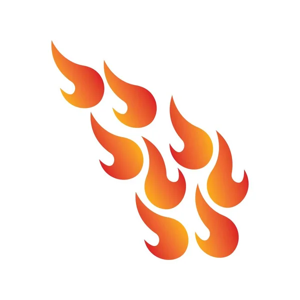 Tűz Logó Tervezés Illusztráció Tűz Szimbólum Ikon Vektor — Stock Vector