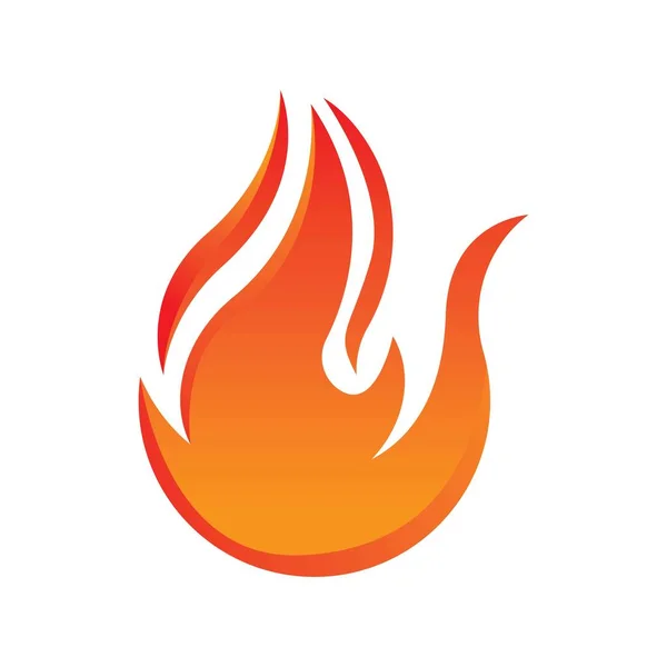 Fire Logo Design Illustration Fire Symbol Icon Vector — Stock Vector
