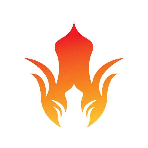 Ilustracja Projektu Logo Ognia Wektor Symbolu Ognia — Wektor stockowy