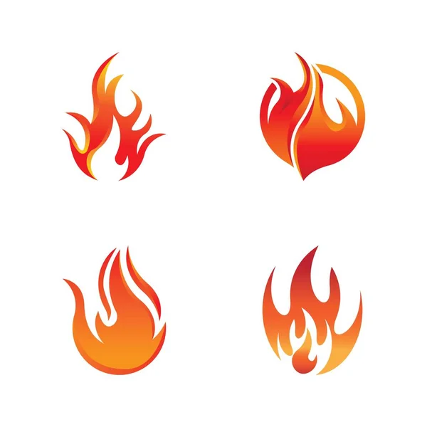 Design Loga Požáru Ilustrace Vektor Symbolu Požáru — Stockový vektor