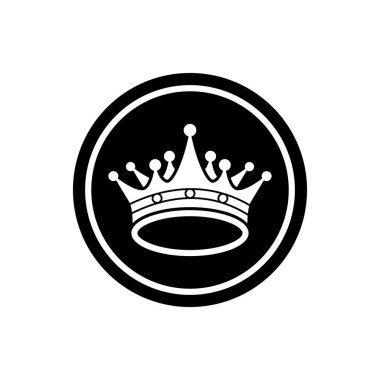 Crown Logo Şablonu vektör çizimi tasarımı