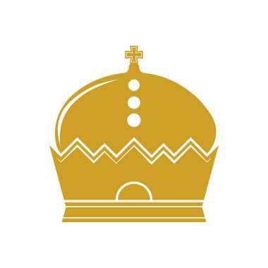 Crown Logo Şablonu vektör çizimi tasarımı