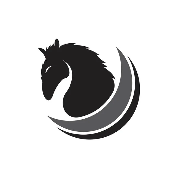 Návrh Vektorové Ikony Loga Koně — Stockový vektor