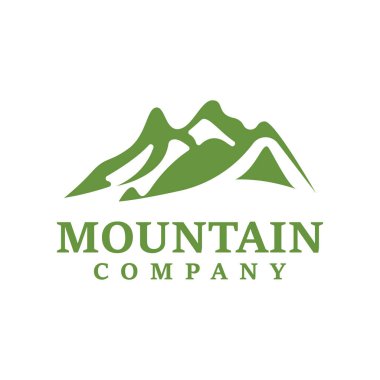 Dağ simgesi Logo Şablonu Vektör illüstrasyon Tasarımı