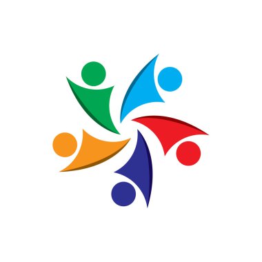 Topluluk, ağ ve sosyal simge tasarım şablonu