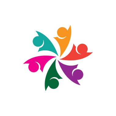 Topluluk, ağ ve sosyal simge tasarım şablonu