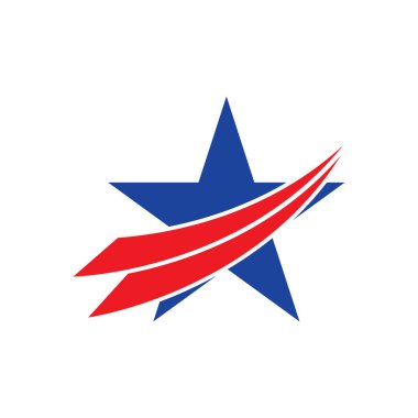 Yıldız simgesi şablon vektör illüstrasyon tasarımı