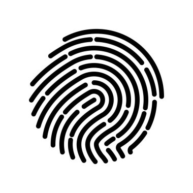 Fingerprint logo vector illustration icon template