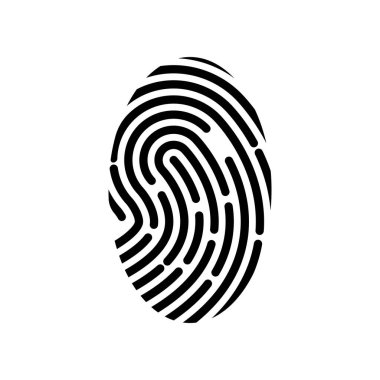 Fingerprint logo vector illustration icon template
