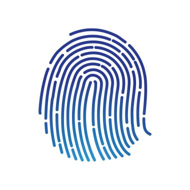 Fingerprint logo vector illustration icon template