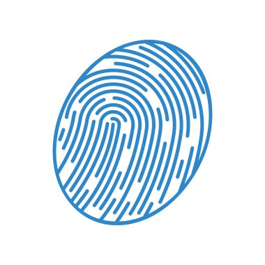 Fingerprint logo vector illustration icon template