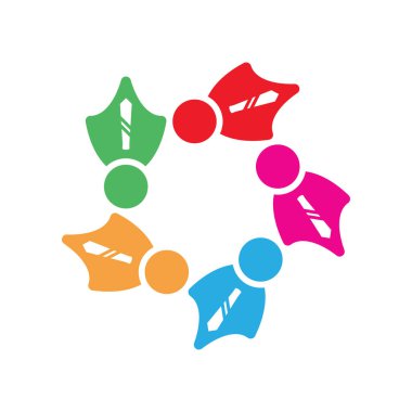 People Icon çalışma grubu Vektör illüstrasyon tasarımı