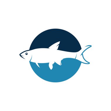 Fish logo icon template creative vector symbol