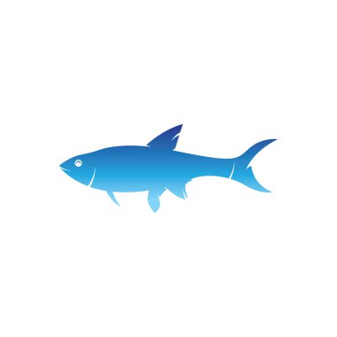 Fish logo icon template creative vector symbol