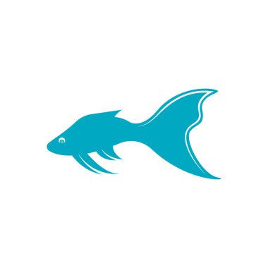 Fish logo icon template creative vector symbol