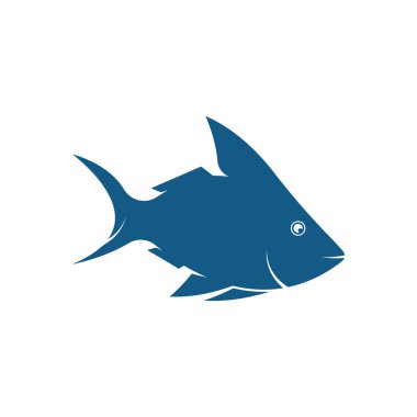 Fish logo icon template creative vector symbol