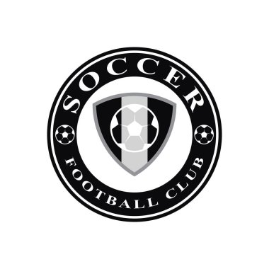 Football logo icon design and symbol soccer club vector