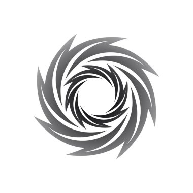 Girdap logo simgesi çizim vektörü