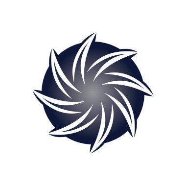 Girdap logo simgesi çizim vektörü