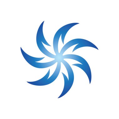 Girdap logo simgesi çizim vektörü