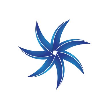 Girdap logo simgesi çizim vektörü