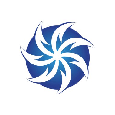 Girdap logo simgesi çizim vektörü