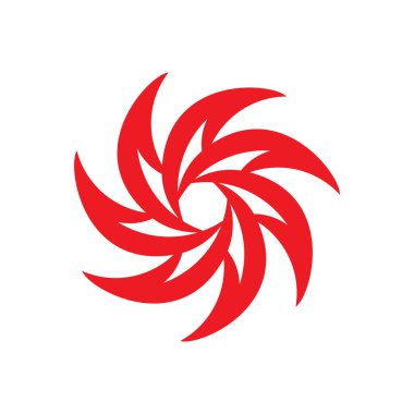 Girdap logo simgesi çizim vektörü