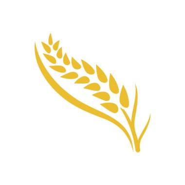 Buğday logosu vektör illüstrasyon tasarımı