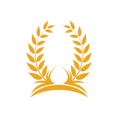 Buğday logosu vektör illüstrasyon tasarımı