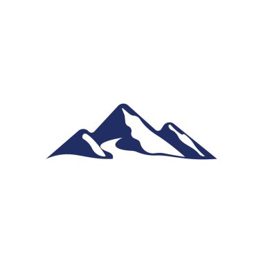 Dağ simgesi Logo Şablonu Vektör illüstrasyon Tasarımı