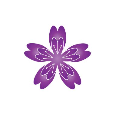 çiçek vektör tasarım şablonu çizimi