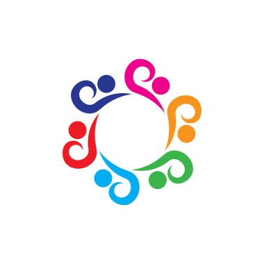 People Icon çalışma grubu Vektör illüstrasyon tasarımı