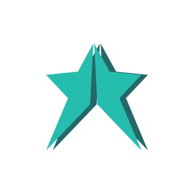 Yıldız simgesi şablon vektör illüstrasyon tasarımı