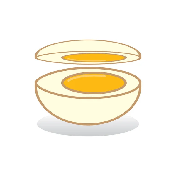 Ikon Logo Telur Ayam Dan Ilustrasi Desain Vektor Simbol - Stok Vektor