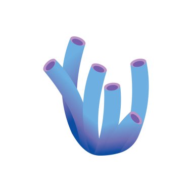 Mercan simgesi logo tasarımı ve sembol çizim vektörü