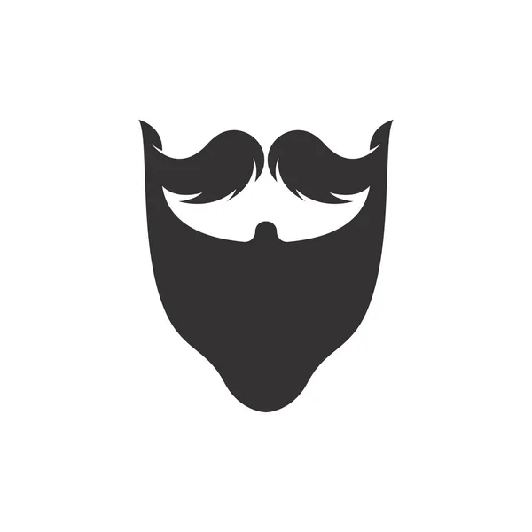 Beard Icon Logo Mustache Vector Illustration Design Symbol Royalty Free Stock Illustrations