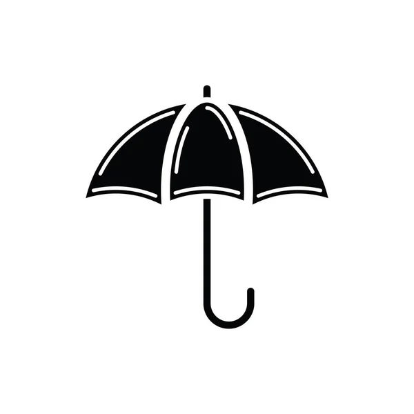 Ícone Guarda Chuva Logotipo Design Vetor Ilustração —  Vetores de Stock