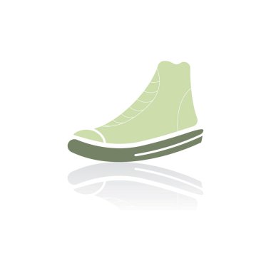 Simge ayakkabı logosu konsepti vektör spor ayakkabı şablonu mağaza tasarımı