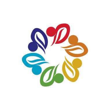 Topluluk, ağ ve sosyal simge tasarım şablonu