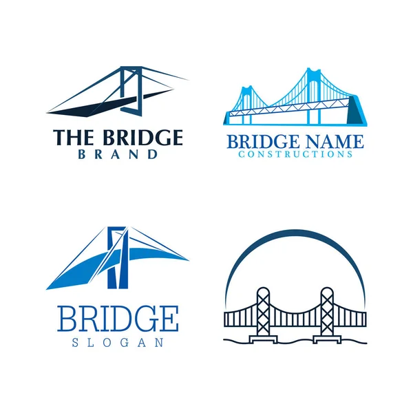 stock vector Bridge logo template vector icon illustration design