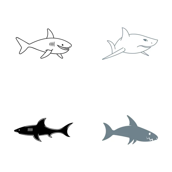 Fisch Logo Vorlage Kreatives Vektorsymbol — Stockvektor