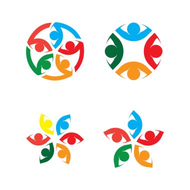 People Icon çalışma grubu Vektör illüstrasyon tasarımı