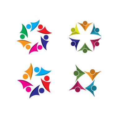 People Icon çalışma grubu Vektör illüstrasyon tasarımı