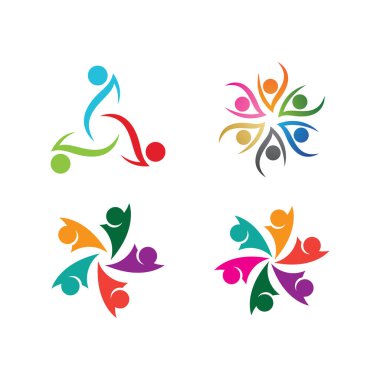 People Icon çalışma grubu Vektör illüstrasyon tasarımı