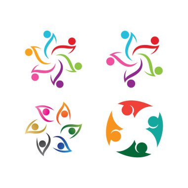 People Icon çalışma grubu Vektör illüstrasyon tasarımı