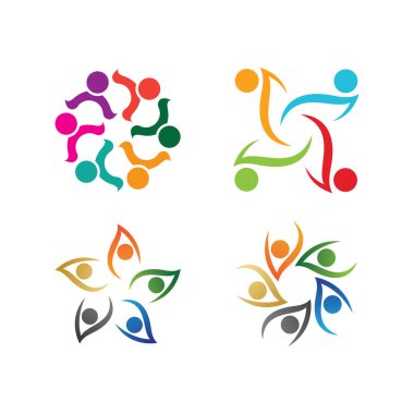 People Icon çalışma grubu Vektör illüstrasyon tasarımı